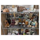 CONTENTS OF SHELF LARGE LOT OF DOLL FURNITURE