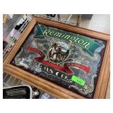 REMINGTON ARMS CO WALL MIRROR REVERSE FOIL
