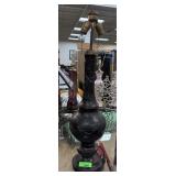 JAPANESE BRONZE MEIJI PERIOD VASE LAMP