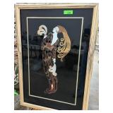 ERTE REVERSE FOIL ON ENAMEL WALL ART