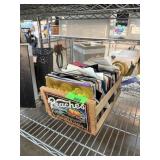 CRATE W MANY 45 RECORDS / SINGLES