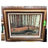 OIL ON BOARD B.C. STEWART CALIFORNIA ARTIST