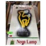 REINDEEER NEON LAMP W BOX