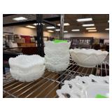 LOT OF MILK GLASS BOWLS