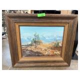 ORIGINAL ACRYLIC PAINTING ANNE KINNAIRD LOOKOUT PT