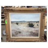 ORIGINAL OIL ON CANVAS PAINTING BLUE NORTHERN