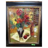 ORIGINAL OIL CANVAS PAINTING JAMIE P LISTED ARTIST