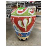 HAND PAINTED ITALIAN VASE C FONTINI