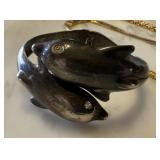 SILVERPLATE HINGED DOLPHIN BRACELET SILVERPLATE HINGED DOLPHIN BRACELET