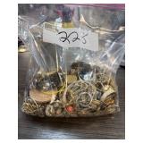 LARGE BAG OF EARRINGS  & MIXED JEWELRY LARGE BAG OF EARRINGS  & MIXED JEWELRY