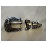 VINTAGE BELT BUCKLE SET VINTAGE BELT BUCKLE SET