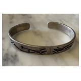 STERLING SILVER KOKOPELLI CUFF BRACELET STERLING SILVER KOKOPELLI CUFF BRACELET