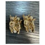 SIGNED ANGEL EARRINGS SIGNED E.B. SIGNED ANGEL EARRINGS SIGNED E.B.