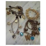 QTY 4 BRACELETS SOME CHARMS ETC QTY 4 BRACELETS SOME CHARMS ETC