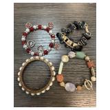 LOT OF 4 BRACELETS LOT OF 4 BRACELETS