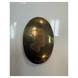 VINTAGE / ANTIQUE? COPPER BRASS PHARAOH BROOCH VINTAGE / ANTIQUE? COPPER BRASS PHARAOH BROOCH
