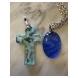 2PC ART GLASS PENDANTS 2PC ART GLASS PENDANTS