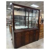 FANTASTIC ASHLEY FURN LARGE CHINA CABINET NOTE
