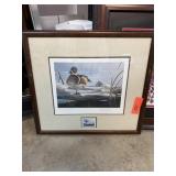 SIGNED NUMBERED DUCK PRINT DANIEL SMITH