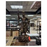 LARGE CHINESE WARRIOR DECOR STATUE