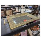 LARGE HANDLED MIRRORED TRAY