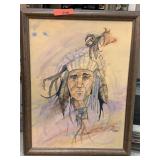 ORIGINAL NATIVE AMERICAN WATERCOLOR