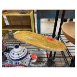 LARGE ERNESTINE SALERNO ITALIAN CORN SERVING TRAY