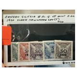 EASTERN SILESIA P1-5 MINT OG 1920 SCARCE NEWSPAPER