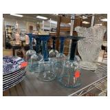 HANDMADE ART GLASS GOBLETS