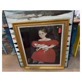 VINTAGE FOLK ART LITHO PRINT THE GUILD