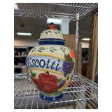 CERAMIC BISCOTTI JAR