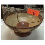 ANTIQUE NATIVE AMERICAN POTTERY BOWL PROBABLY HOPI