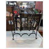 IRON WINE HOLDER RACK