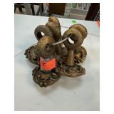 6PC ORNAMENTAL DRAPERY ROD HOLDERS