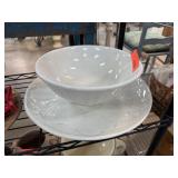 ITALIAN PORCELAIN PLATTER & BOWL