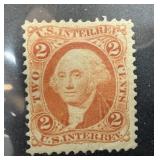 US UNUSED 1864 1ST ISSUE WASHINGTON REVENUE