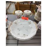 2PC CFR GDM LIMOGES BOWLS & WEDGWOOD CUPS NOTE