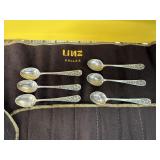 6PC 950 STERLING SILVER TEASPOONS