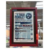 FRAMED A EDGAR PENDLEY MENU