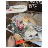 PRETTY HAND PAINTED ASIAN FAN