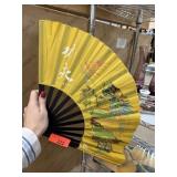 HAND PAINTED DRAGON FOLDING FAN