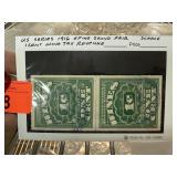 1916 SOUND PAIR SCARCE 1 CENT WINE TAX REVENUE