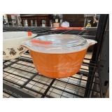 PYREX GLASS LIDDED BOWL WHEAT PATTERN