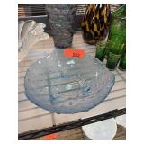 ART GLASS FOOTED BOWL
