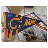FOOTBALL PENANT  LOS ANGELES RAMS