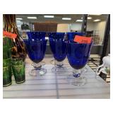 7PC COBALT BLUE GLASSES
