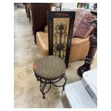 FOOT STOOL / OTTOMAN  & WALL DECOR