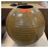 LARGE HANDMADE POTTERY VASE