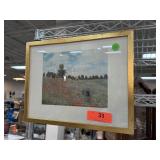 FRAMED CLAUDE MONET PRINT