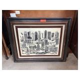 LG B WOLFE SIGNED NUMBERED DALLAS MARBLE ART